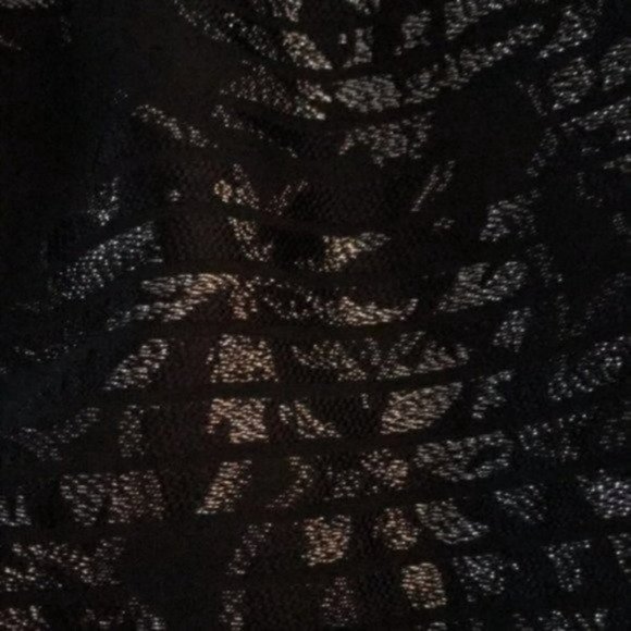 NWOT White House Black Market Metallic Shadow Stripe Full Skirt - Picture 4 of 6